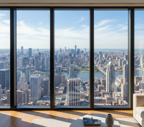 Ark private wealth office with city view